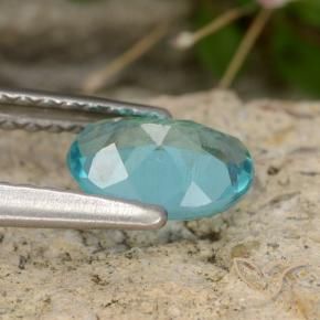 Apatite Vert bleu naturelle Coupe ovale, 0.69 ct, VS
