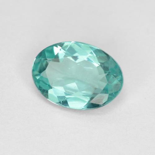 Apatite Bleu vert moyen naturelle Coupe ovale, 1.02 ct, VS