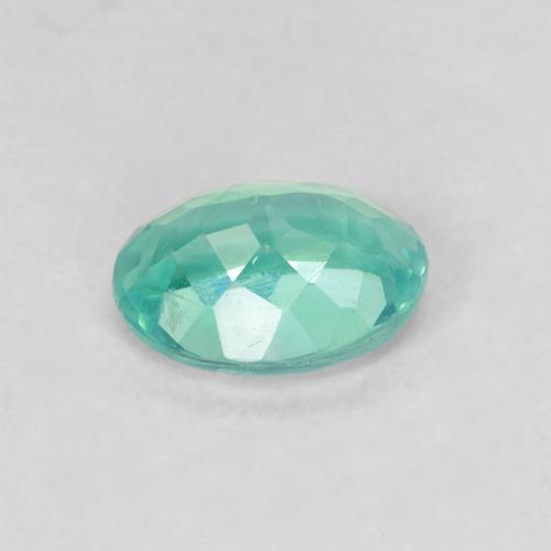 Apatite Sarcelle léger naturelle Coupe ovale, 0.95 ct, VS