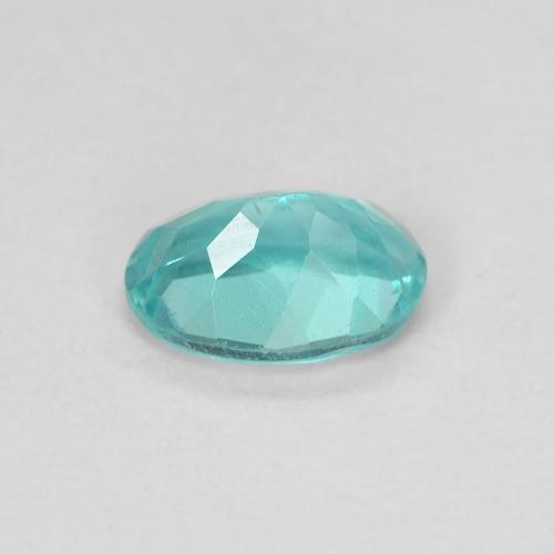 Apatite Bleu-vert intense naturelle Coupe ovale, 0.87 ct, VS