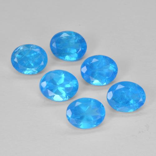 Achetez naturel 2.62ct Azur profond Apatite gems, Coupe ovale, En provenance Madagascar chez GemSelect. En stock, livraison internationale!