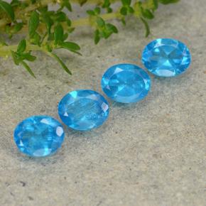 Achetez naturel 1,44ct bleue apatite gems, coupe ovale, en provenance madagascar chez gemselect. en stock, livraison internationale!