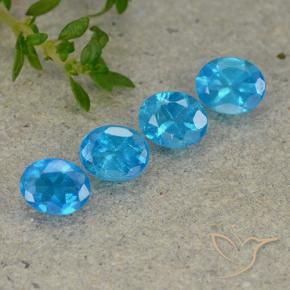 Shop natural 1.58ct Bleu aquatique profond Apatite gems, ovale, from Madagascar at GemSelect. In stock, global shipping!