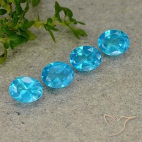 Shop natural 1.52ct Bleu aquatique profond Apatite gems, ovale, from Madagascar at GemSelect. In stock, global shipping!