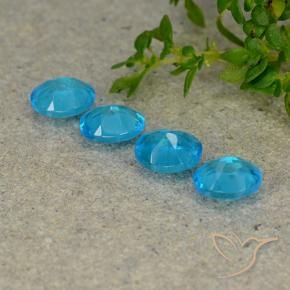 Shop natural 1.52ct Bleu aquatique profond Apatite gems, ovale, from Madagascar at GemSelect. In stock, global shipping!