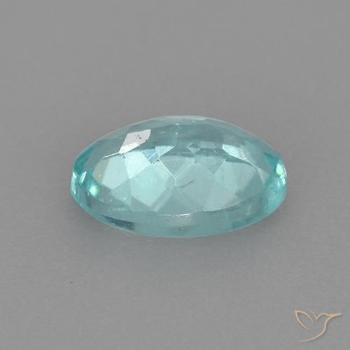 Apatite Bleu vert naturelle ovale, 0.77 ct, VS