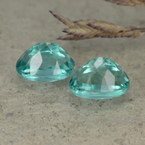 Achetez naturel 2.30ct Vert bleu Apatite gems, Coupe ovale, En provenance Madagascar chez GemSelect. En stock, livraison internationale!