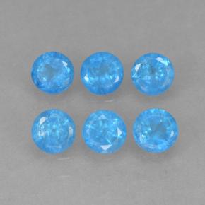 Achetez naturel 1.10ct Bleu bébé profond Apatite gems, Coupe roude, En provenance Madagascar chez GemSelect. En stock, livraison internationale!