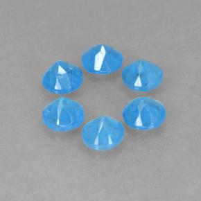 Achetez naturel 1.10ct Bleu bébé profond Apatite gems, Coupe roude, En provenance Madagascar chez GemSelect. En stock, livraison internationale!