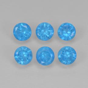 Achetez naturel 1.15ct Bleu bébé profond Apatite gems, Coupe roude, En provenance Madagascar chez GemSelect. En stock, livraison internationale!