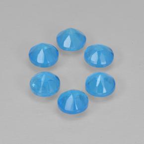Achetez naturel 1.15ct Bleu bébé profond Apatite gems, Coupe roude, En provenance Madagascar chez GemSelect. En stock, livraison internationale!