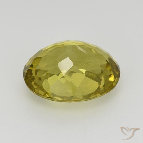 Apatite Jaune moyen naturelle ovale, 6.18 ct, VS
