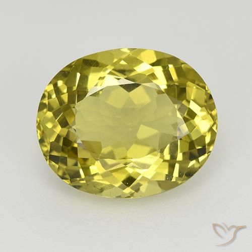 6.26ct Naturel Jaune terreux Apatite, ovale, VVS-VS