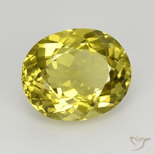 Apatite Jaune terreux naturelle ovale, 6.26 ct, VVS-VS