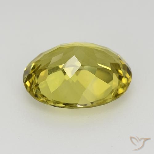 Apatite Jaune terreux naturelle ovale, 6.26 ct, VVS-VS