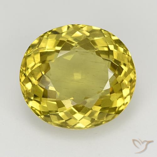 8.48ct Naturel Jaune foncé Apatite, ovale, VS