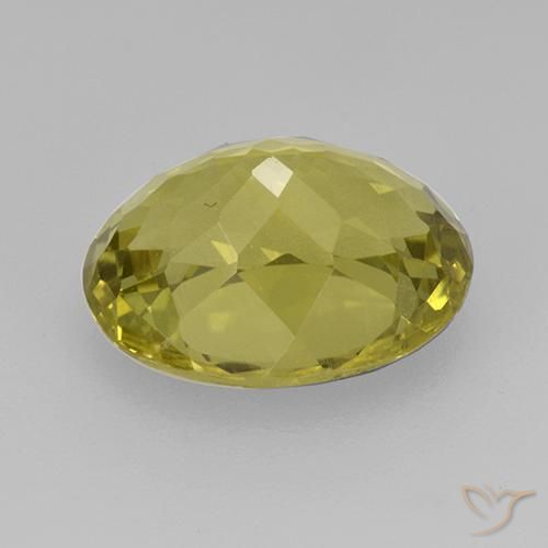 Apatite Jaune moyen naturelle ovale, 3.98 ct, VS