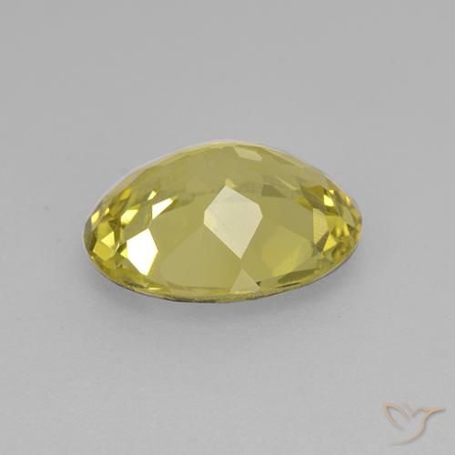 Apatite Jaune pâle naturelle ovale, 2.37 ct, VS