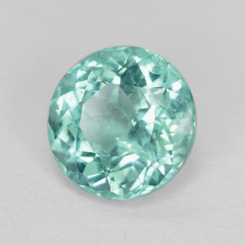 Apatite Bleu vert naturelle Coupe roude, 0.58 ct, SI