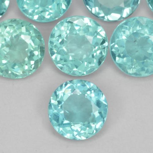 Apatite Bleu vert moyen naturelle Tour, 0.48 ct, VS-SI