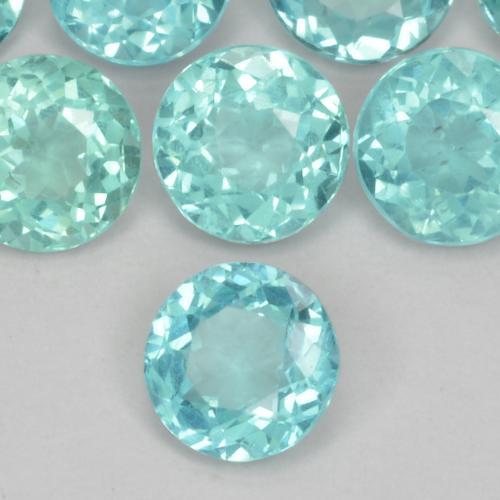 Apatite Bleu vert moyen naturelle Tour, 0.48 ct, VS-SI