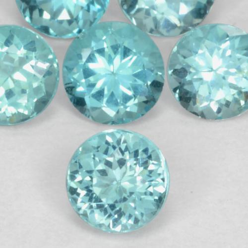 Apatite Vert bleu vif naturelle Tour, 0.01 ct, VS-SI