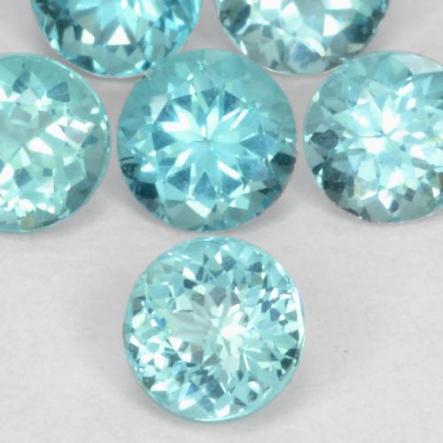 Apatite Vert bleu vif naturelle Tour, 0.01 ct, VS-SI