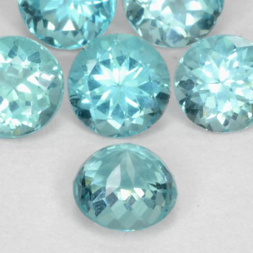 Apatite Vert bleu vif naturelle Tour, 0.01 ct, VS-SI