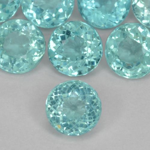 Apatite Bleu vert moyen naturelle Tour, 0.42 ct, VS-SI