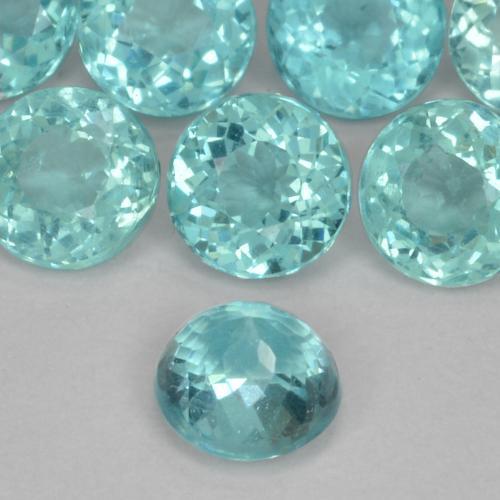 Apatite Bleu vert moyen naturelle Tour, 0.42 ct, VS-SI