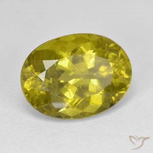 Apatite Medium Golden Brown naturelle ovale, 11.46 ct, VS