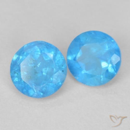 Shop natural 0.37ct Bleu bébé profond Apatite gems, Tour, from Madagascar at GemSelect. In stock, global shipping!
