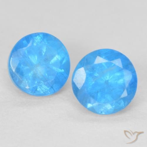 Shop natural 0.40ct Bleu bébé profond Apatite gems, Tour, from Madagascar at GemSelect. In stock, global shipping!