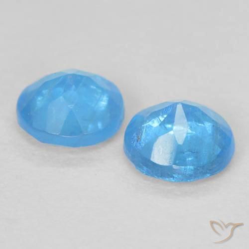 Shop natural 0.35ct Bleu azur profond Apatite gems, Tour, from Madagascar at GemSelect. In stock, global shipping!