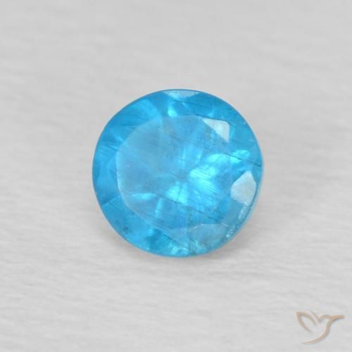 Apatite Bleu moyen naturelle Tour, 0.23 ct, VS