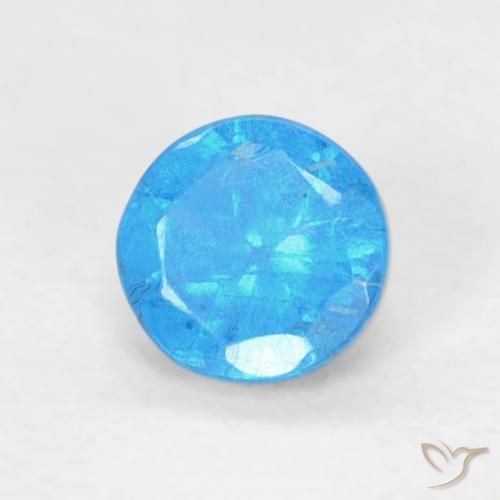 Apatite Azur profond naturelle Tour, 0.19 ct, VS