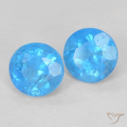 Shop natural 0.38ct Bleu azur intense Apatite gems, Tour, from Madagascar at GemSelect. In stock, global shipping!