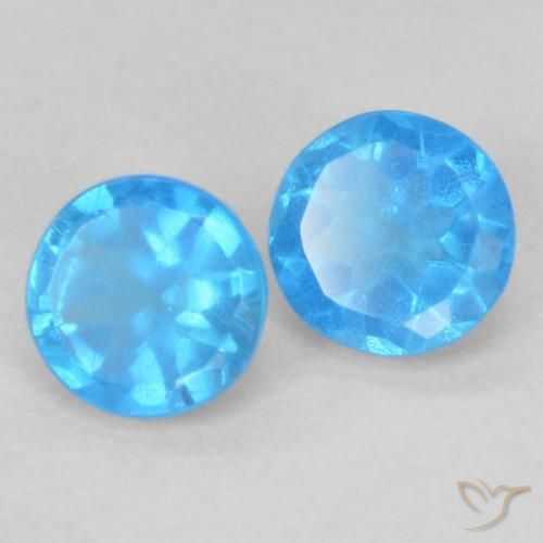 Shop natural 0.37ct Bleu bébé profond Apatite gems, Tour, from Madagascar at GemSelect. In stock, global shipping!