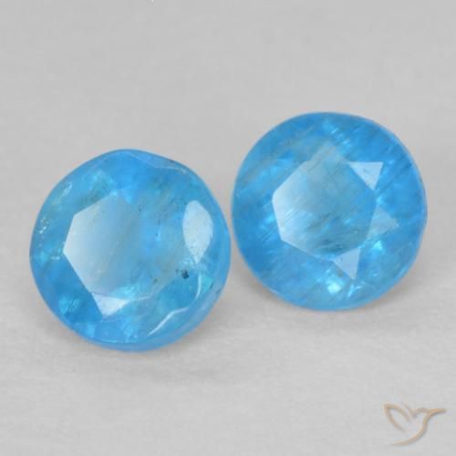 Shop natural 0.38ct Bleu azur intense Apatite gems, Tour, from Madagascar at GemSelect. In stock, global shipping!
