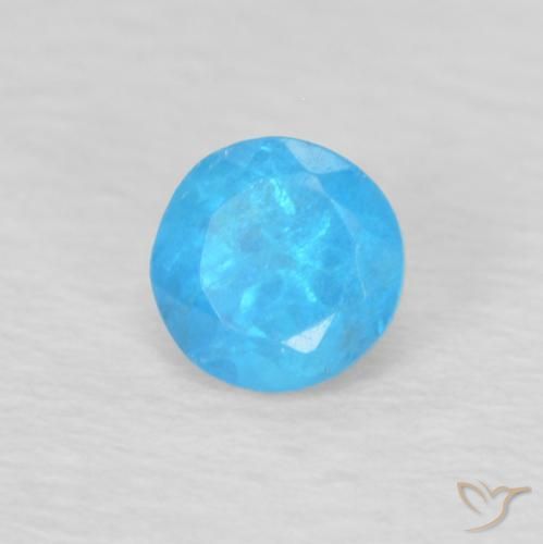 Apatite Bleu moyen naturelle Tour, 0.24 ct, VS
