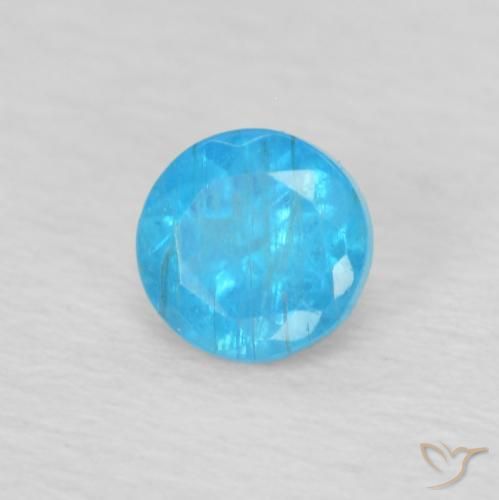 Apatite Bleu moyen naturelle Tour, 0.22 ct, VS