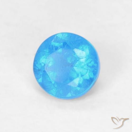 Apatite Bleu moyen naturelle Tour, 0.18 ct, VVS-VS