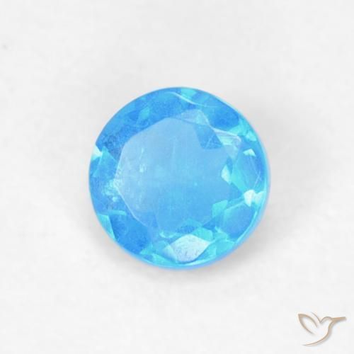 Apatite Bleu moyen naturelle Tour, 0.20 ct, VVS-VS