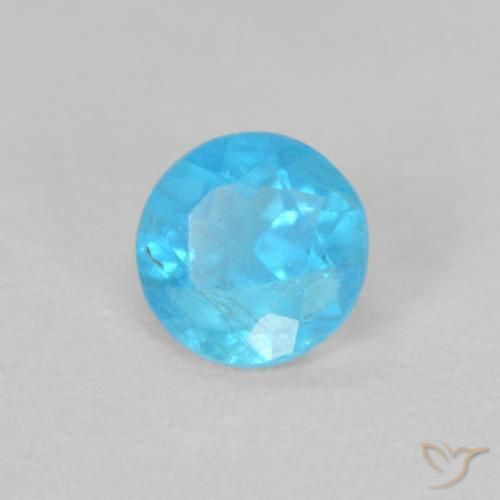 Apatite Azur profond naturelle Tour, 0.16 ct, VS