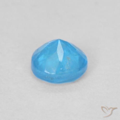 Apatite Bleu azur profond naturelle Tour, 0.19 ct, VS