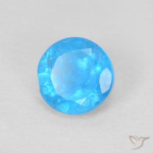 Apatite Bleu azur intense naturelle Tour, 0.22 ct, VS