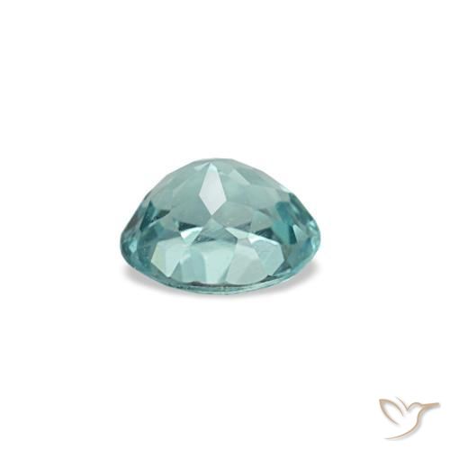 Apatite turquoise naturelle coupe ovale, 0,23 ct, VVS