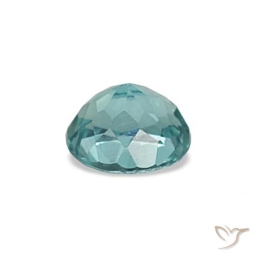 Apatite turquoise naturelle coupe ovale, 0,33 ct, VVS