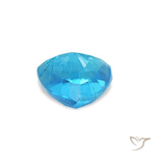 Apatite bleue naturelle trillion, 0,34 ct, SI