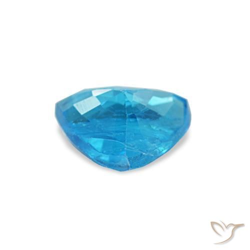 Apatite bleue naturelle trillion, 0,49 ct, SI
